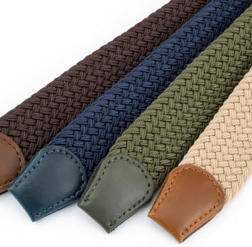 Vue 4 de Ceinture Tressee Elastique Unisexe