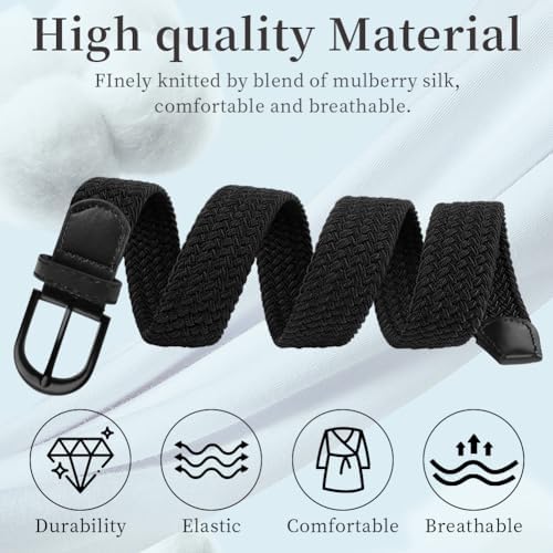 Vue 3 de Ceinture Elastique Ceinture Tressee