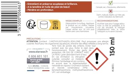 Vue 2 de Starwax Creme Nourrissante Cuir