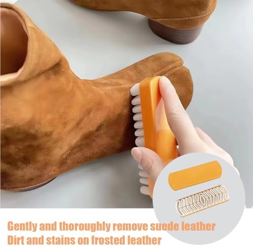 Vue 5 de Pcs Suede Shoe Brush