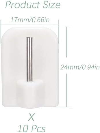 Vue 2 de Pcs Crochets Autocollants Crochets