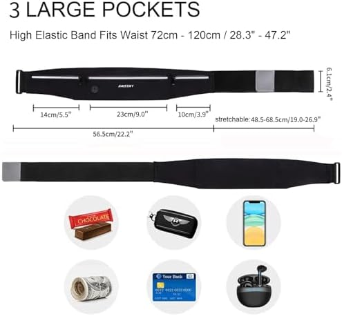 Vue 2 de Haissky Ceinture De Course