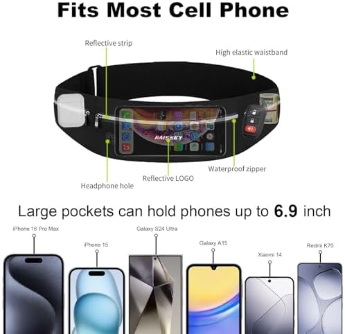 Vue 3 de Haissky Ceinture De Course