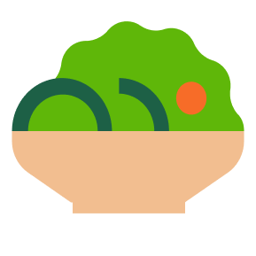 Salad bowl illustration