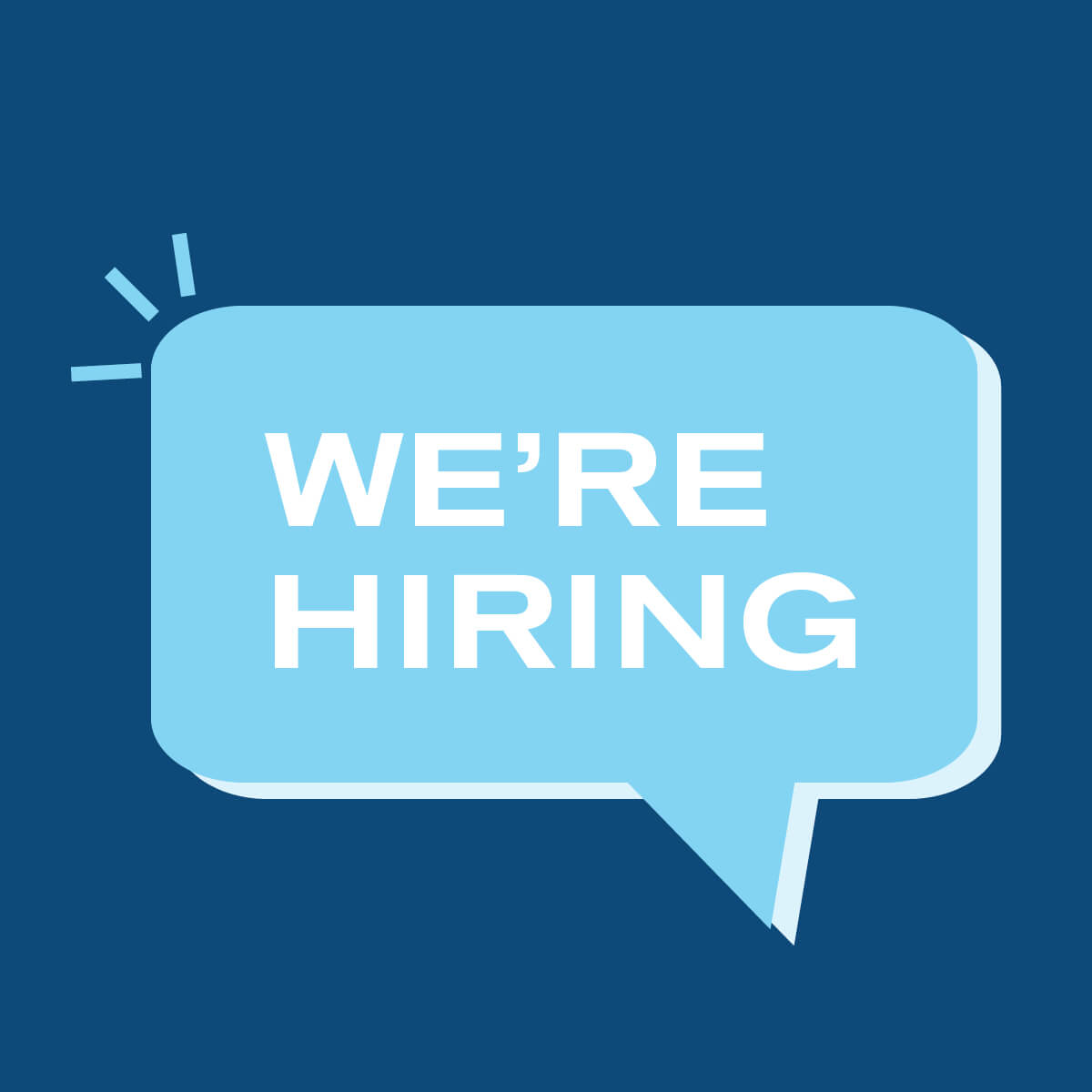 We're hiring