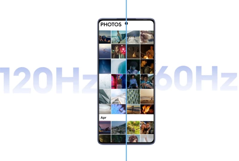 Enjoy Larger AMOLED Display