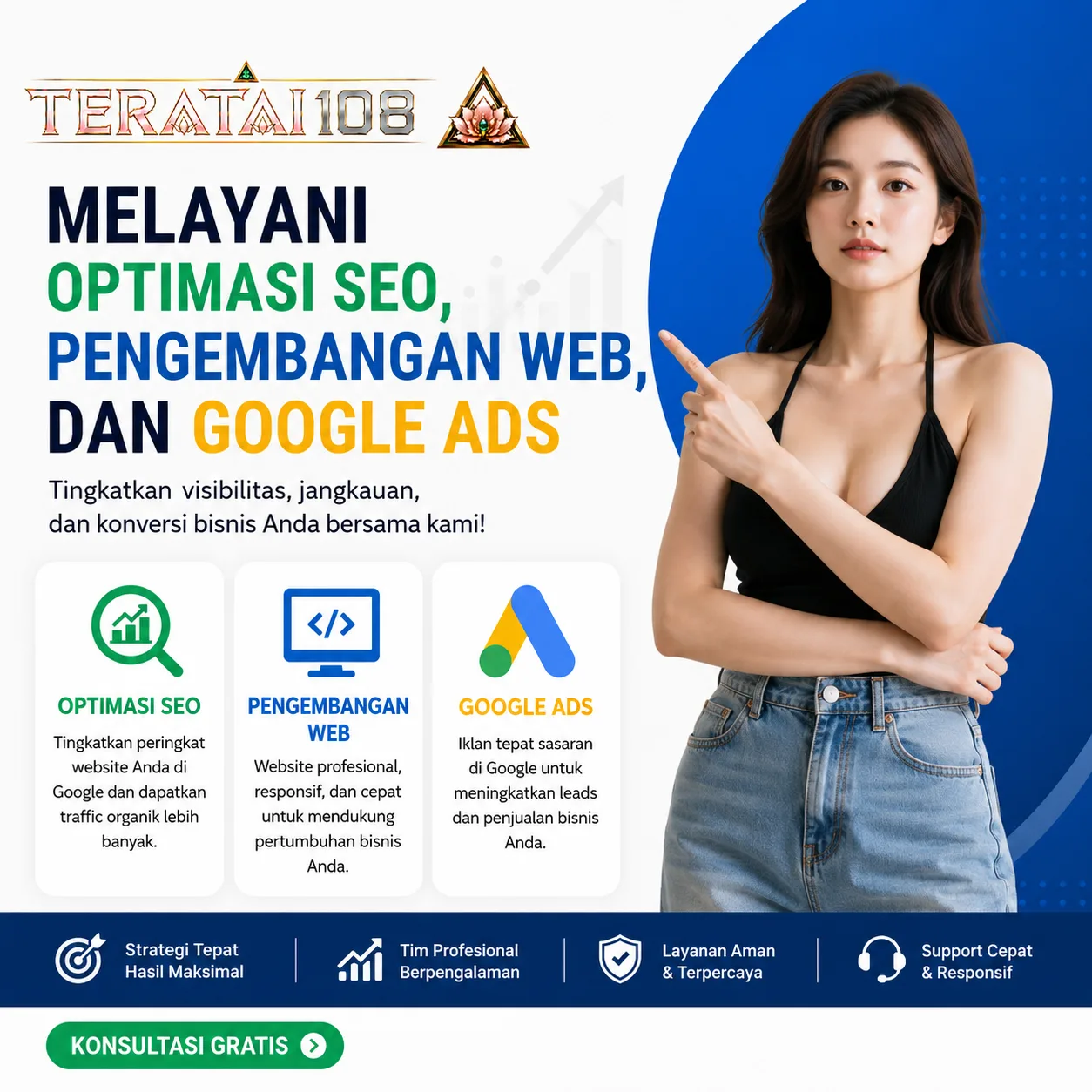 TERATAI108 Melayani Optimasi SEO, Pengembangan WEB, dan Google Ads