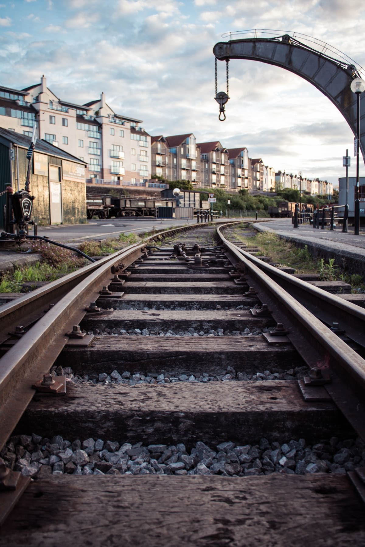 Bristol Harbour railway tracks — a junction, like changing career — TOUGH