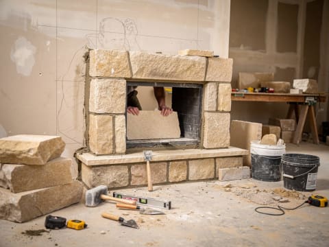 Stone fireplace in Broughty Ferry - Image 2 - Masowa & Son