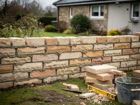 Garden stone wall in Kirriemuir - Image 2 - Masowa & Son