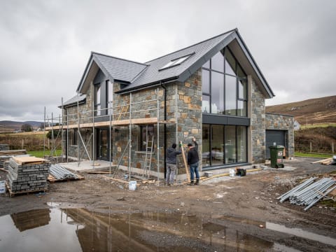 New build stonework - Masowa & Son, Angus