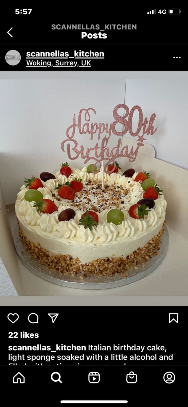 Italian Celebration Cake 2