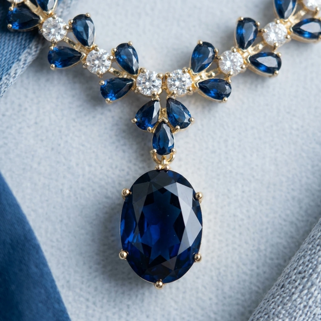 Amrutha Azure Royale Necklace Set image 2