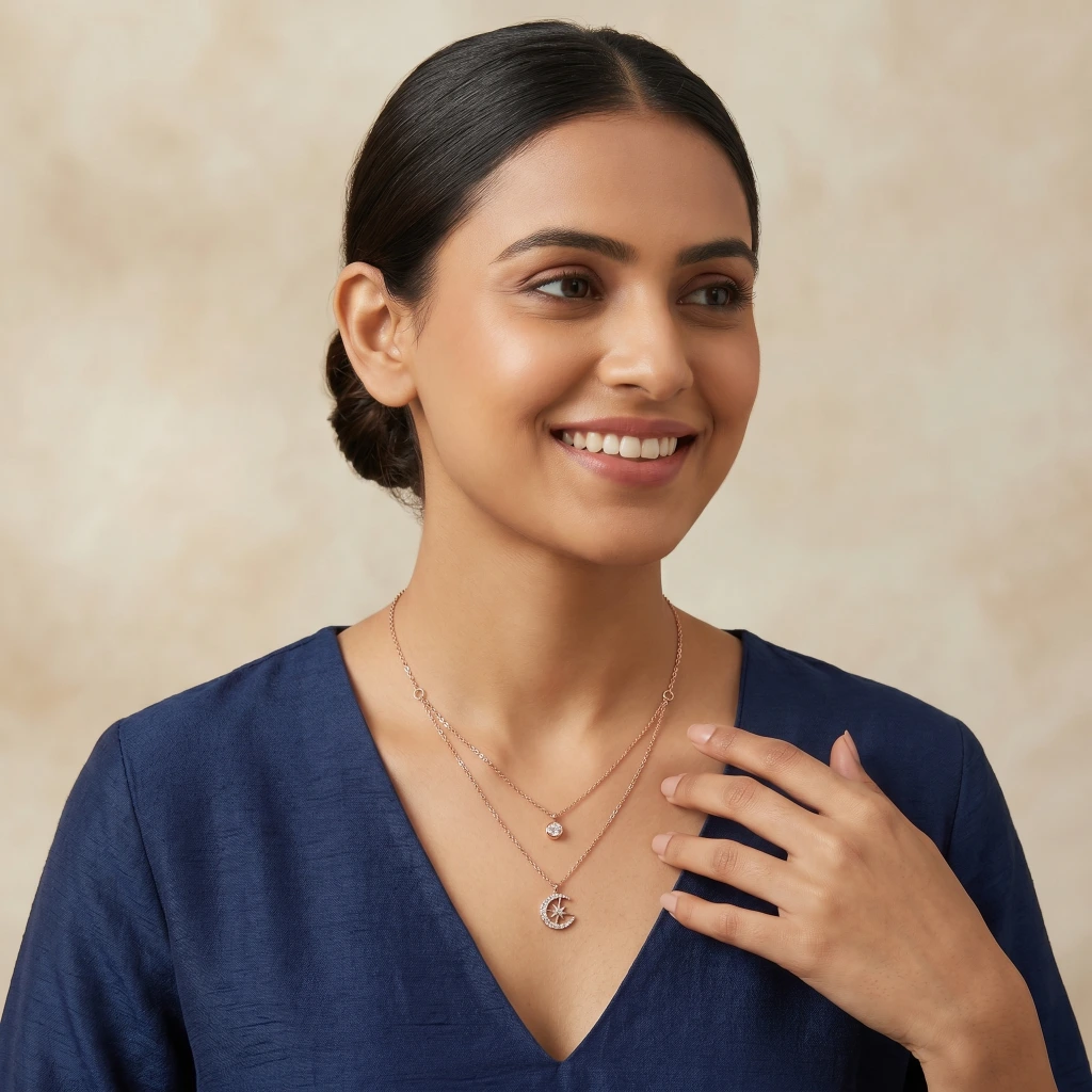 Chandni Lunar Layered Necklace
