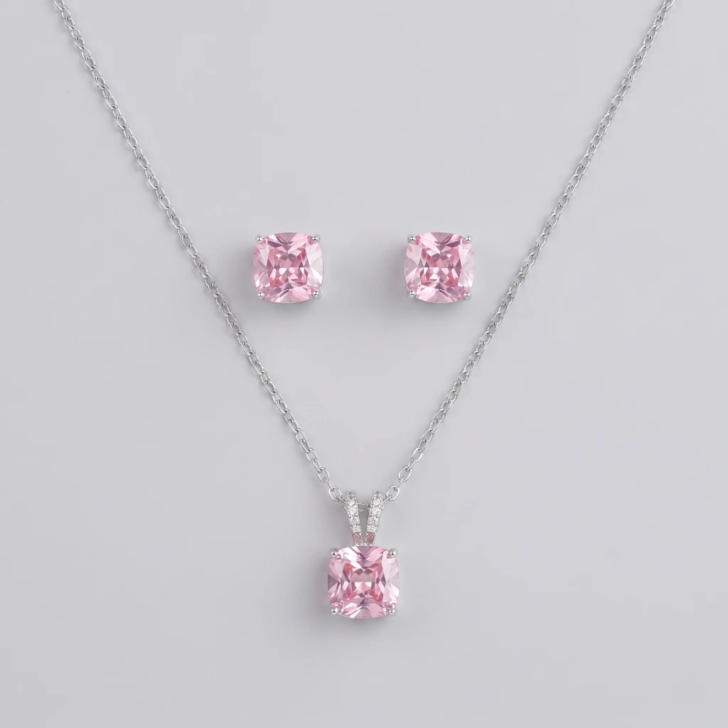 Miya Rose Petal Royale Necklace & Earring Set