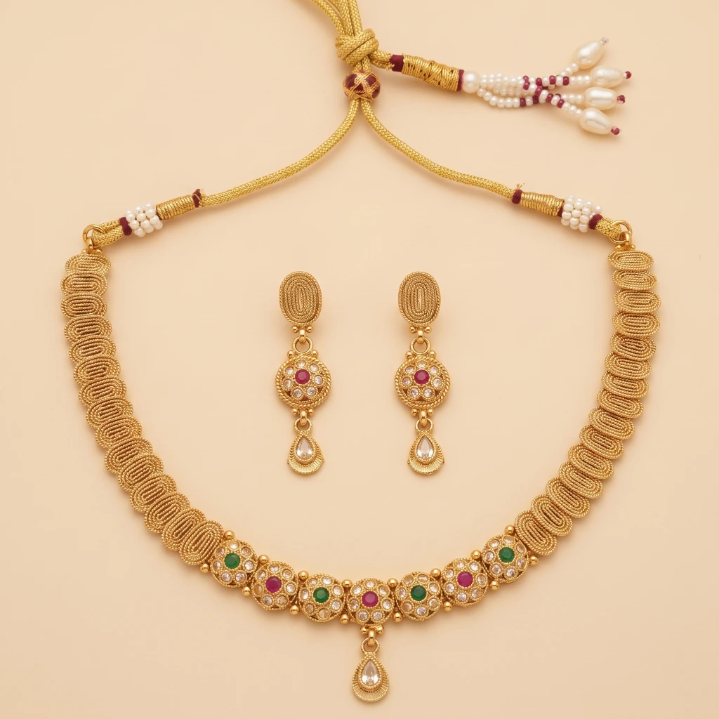 The Vedika Heritage Choker Set image 2