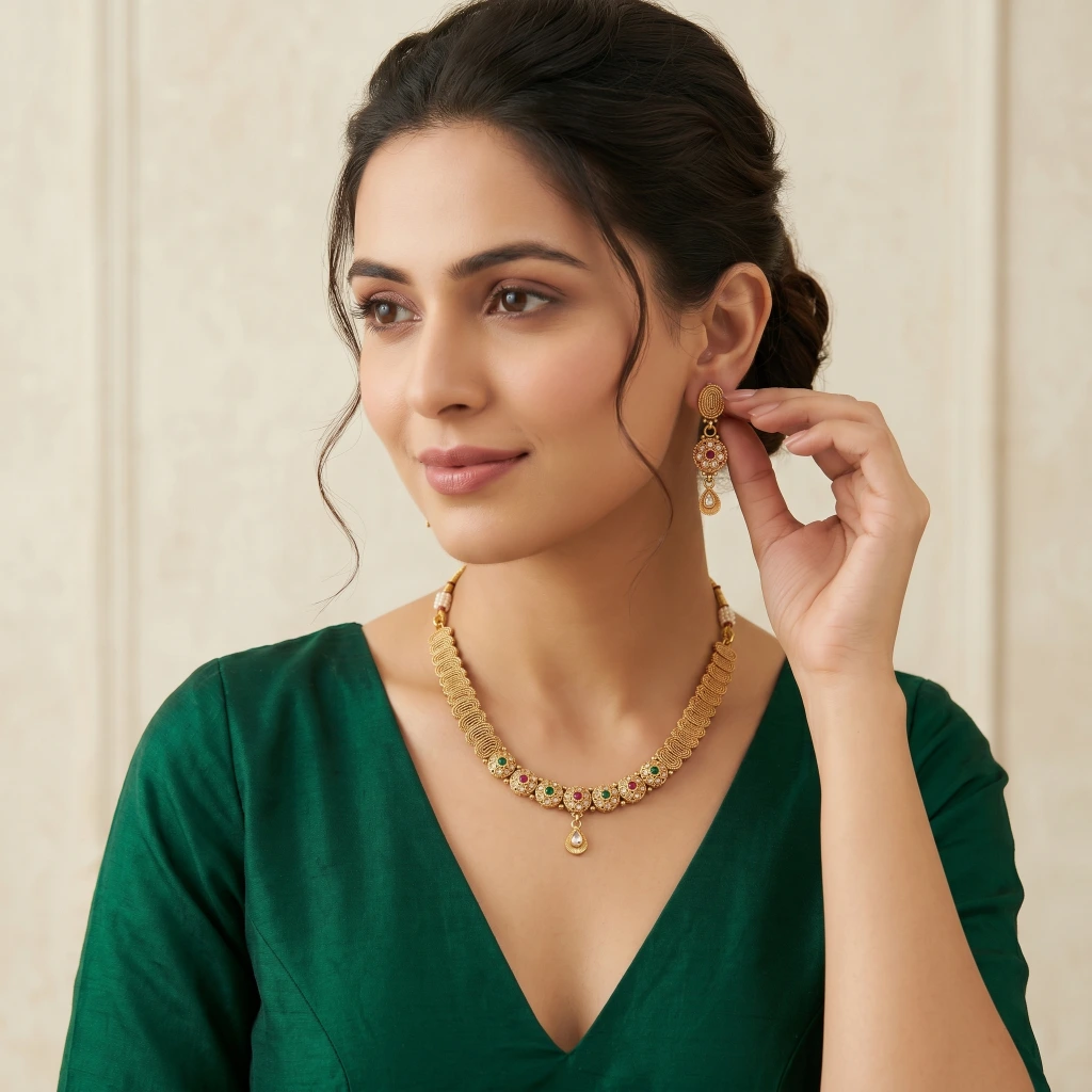 The Vedika Heritage Choker Set image 3