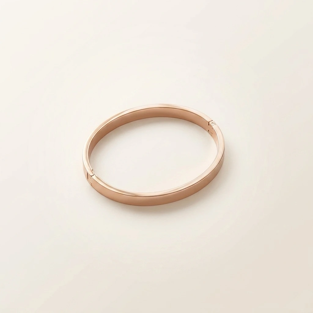 Rose Gold Minimalist Openable Kada image 2