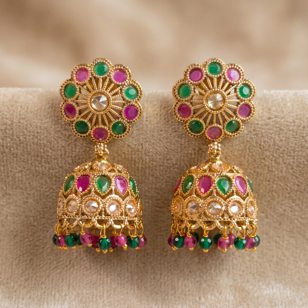Veda Heritage Jhumkas image 1