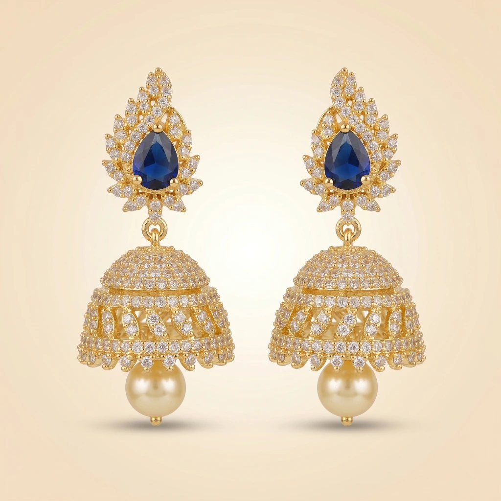 Azure Royale Heritage Jhumkas image 3