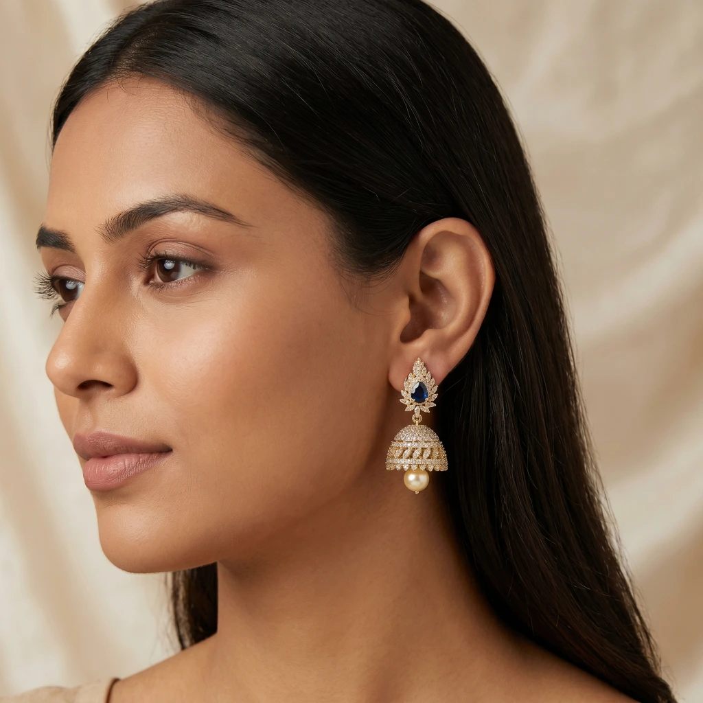 Azure Royale Heritage Jhumkas image 2