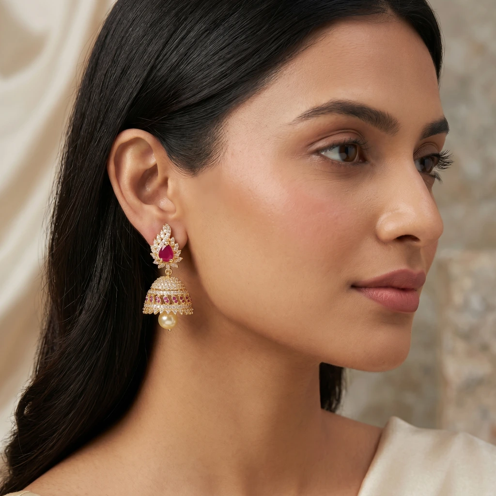 Vanya Royale Jhumkas image 2