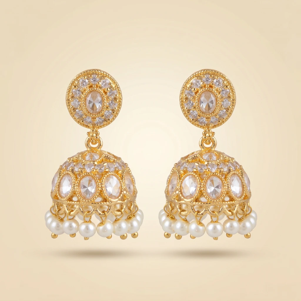 Noor Pristine Jhumkas