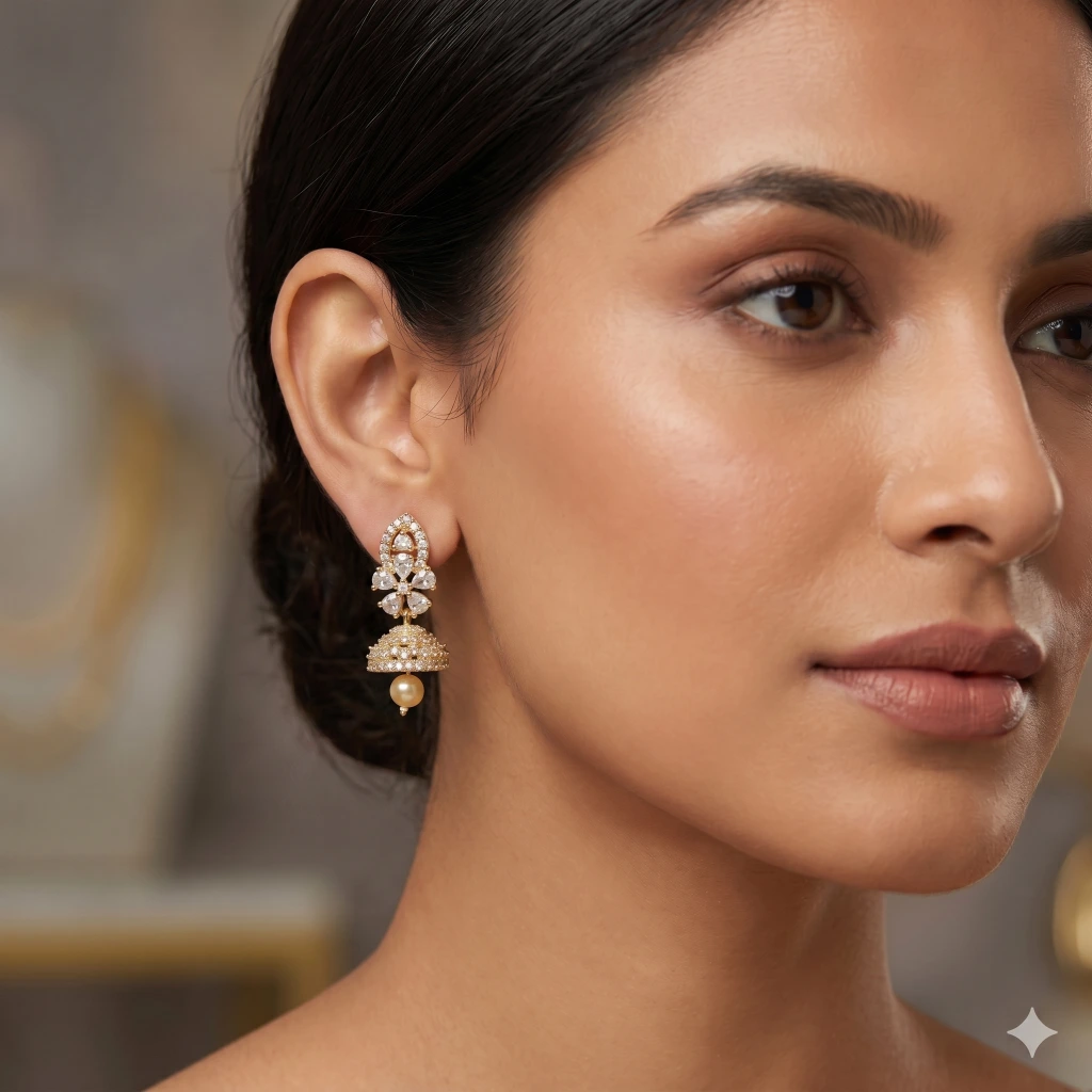 Swarna Aura Jhumkas image 1