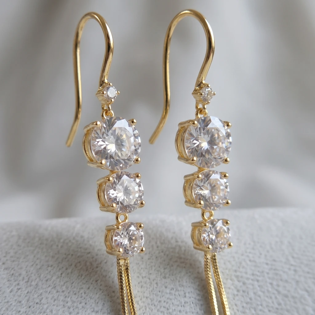 Diya Radiant Tassel Drops image 3