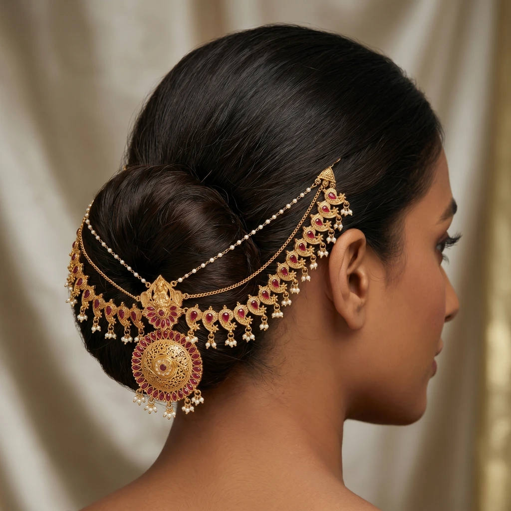 QDORA Gold Pink Kemp Temple Chain Juda Pin image 2