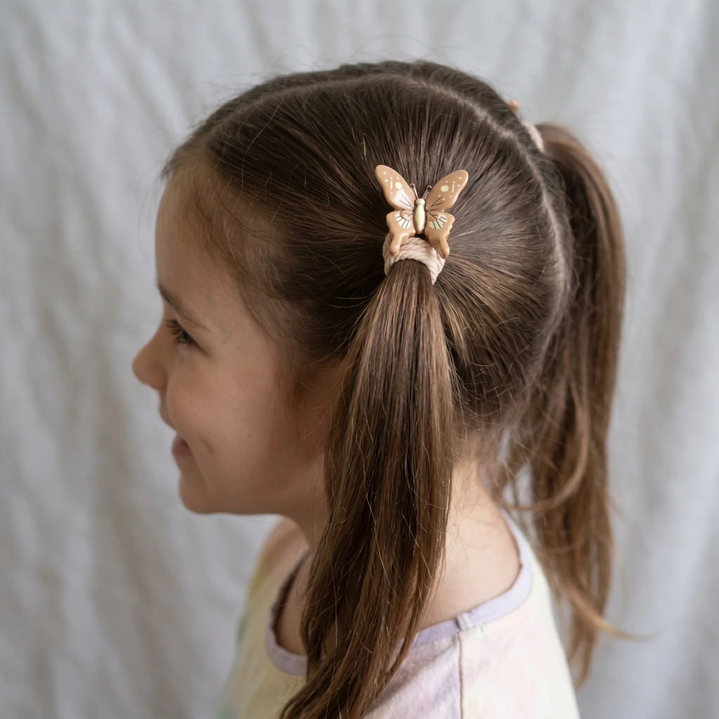 QDORA Brown Butterfly Elastic Hair Tie Set image 2