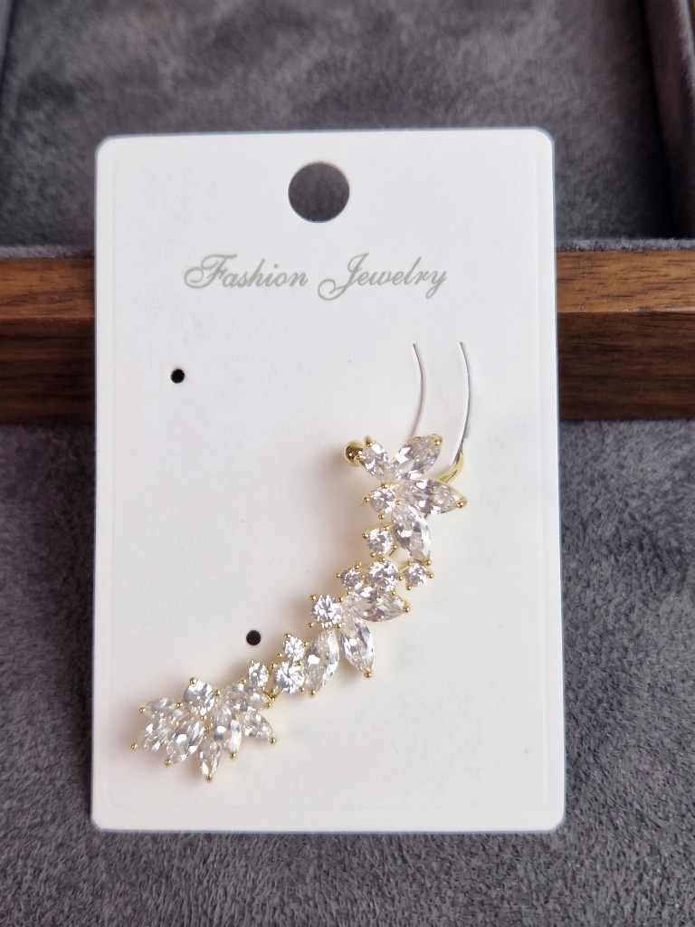 QDORA Gold Marquise Crystal Floral Climber image 1