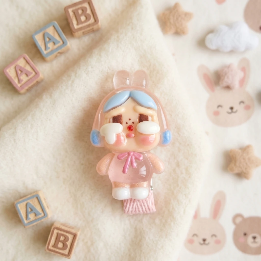 QDORA Kids Green Cartoon Character Snap Hair Clip image 2