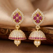 Nitya Ruby Jhumkas