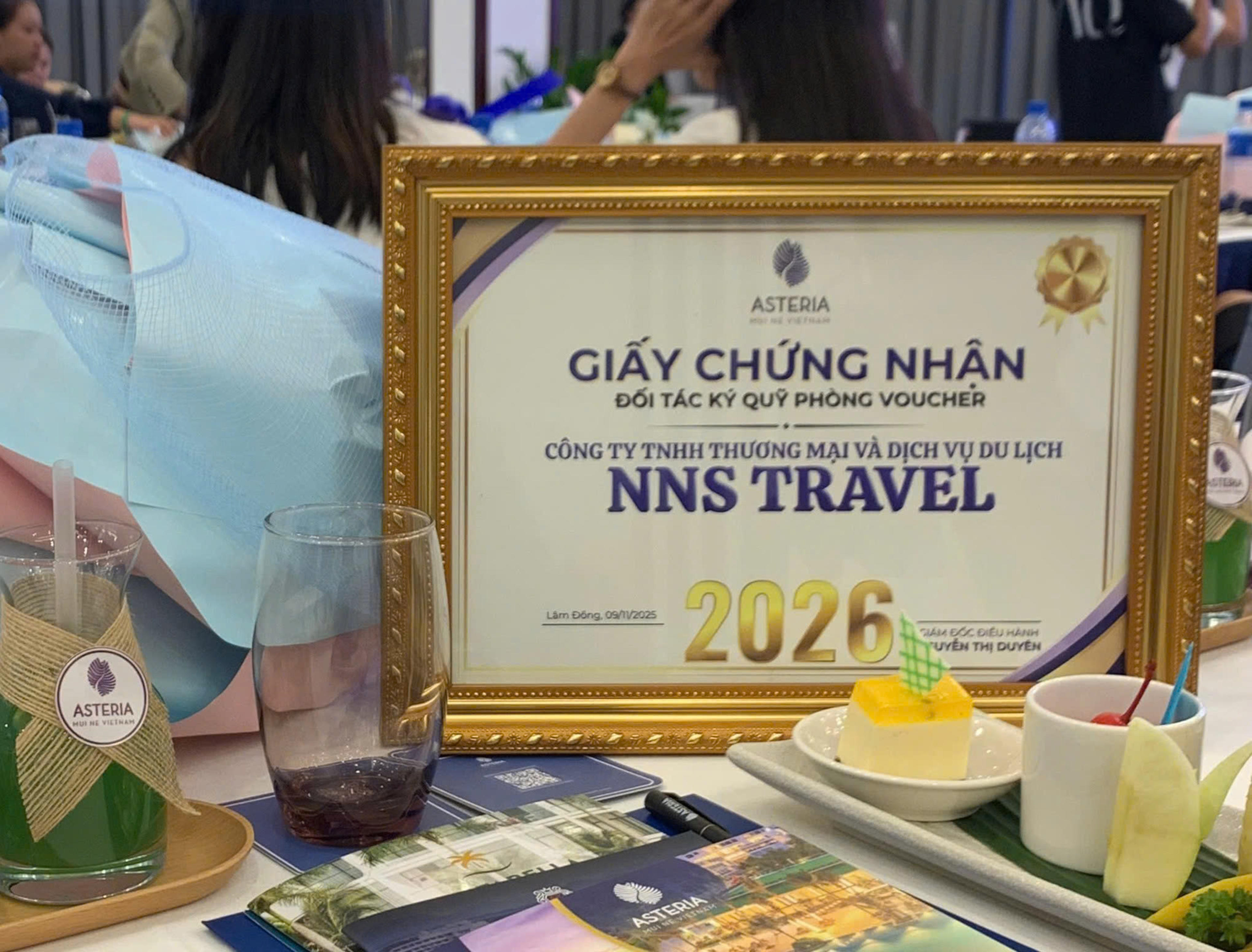 Chứng nhận: Giấy phép đăng ký kinh doanh (GPKD) — hồ sơ pháp lý NNS Travel — Asteria Mui Ne Resort, 2026