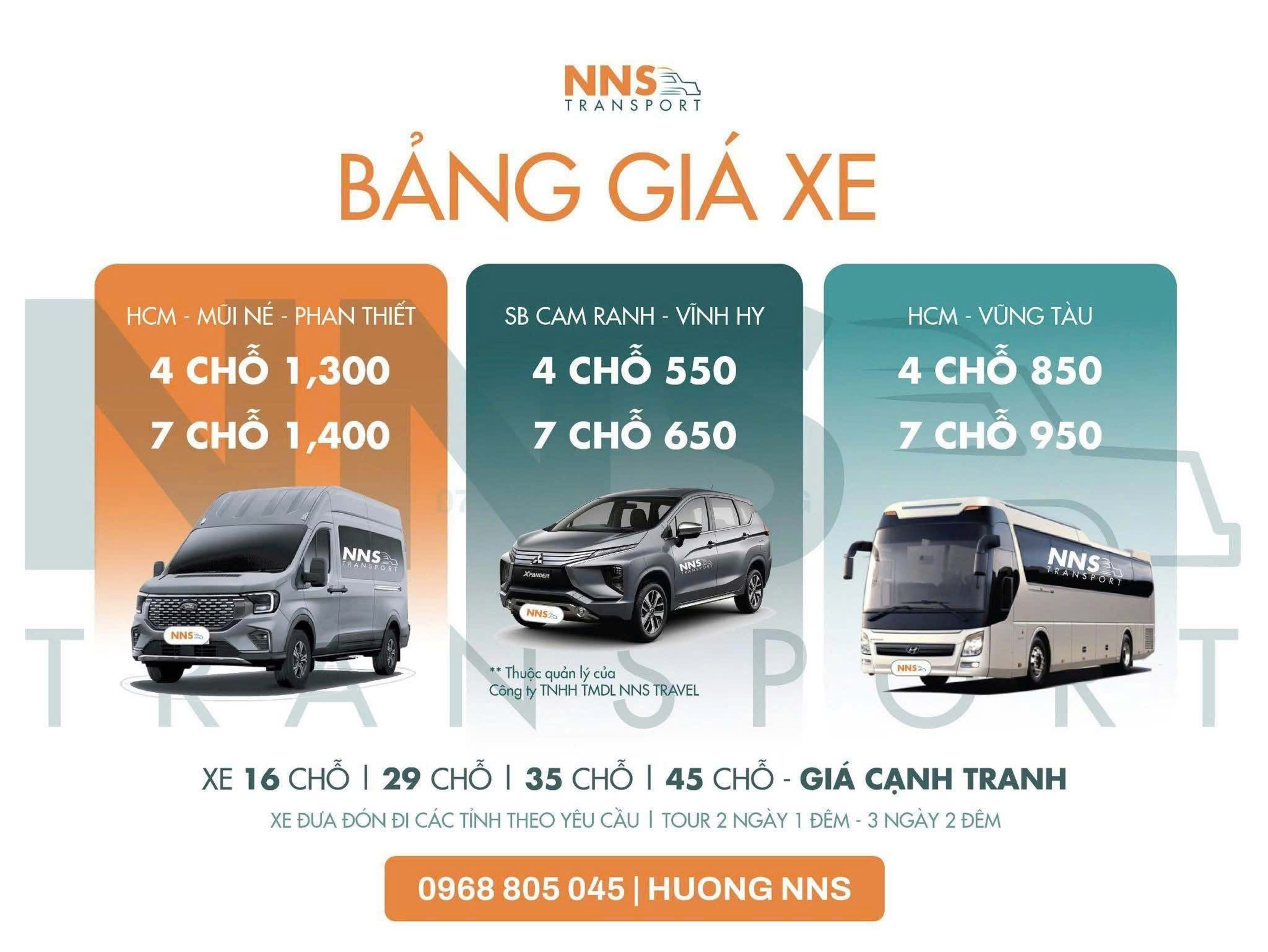 Đặt xe qua NNS Travel