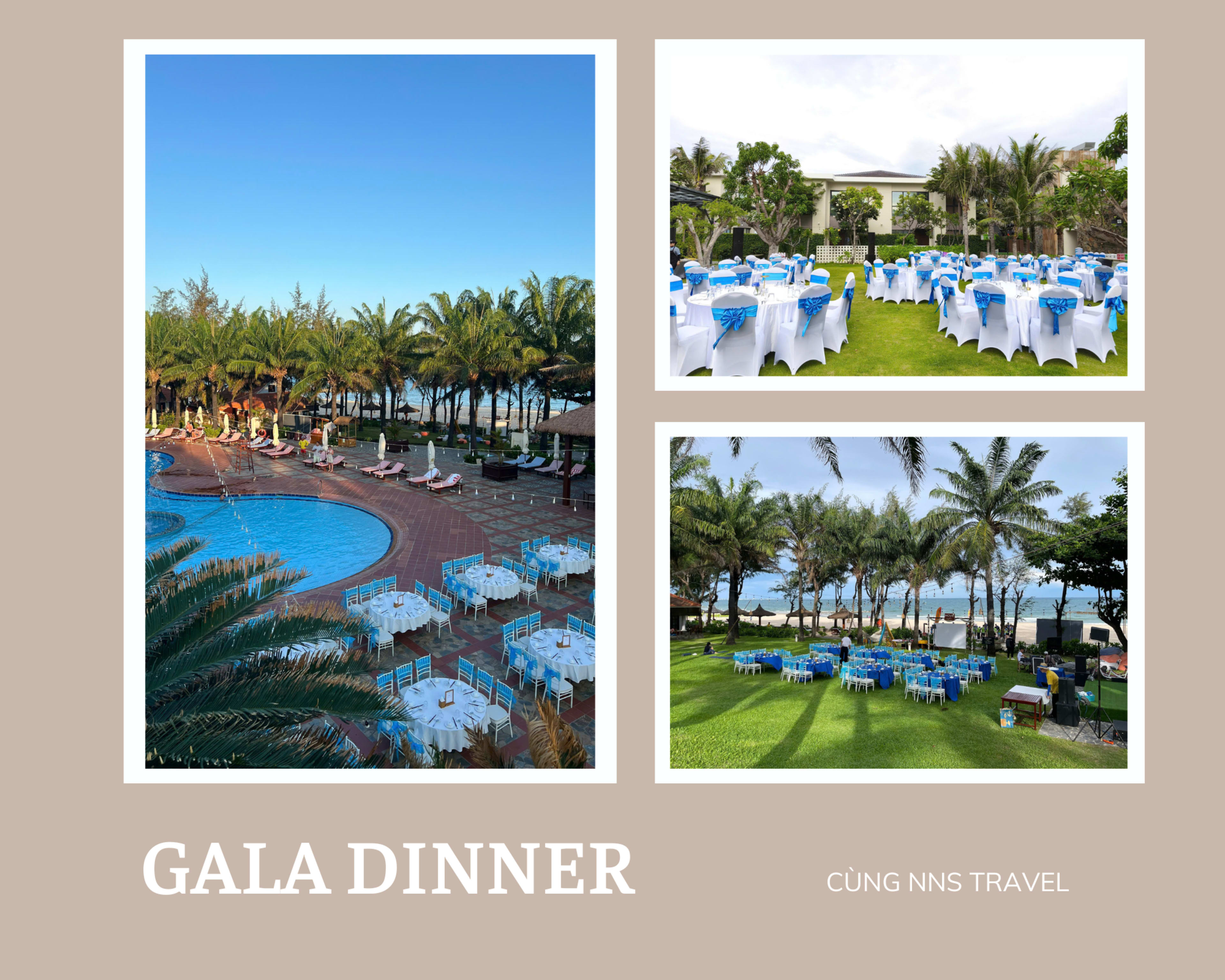Gala Dinner tổ chức tại không gian vườn và biển giao thoa