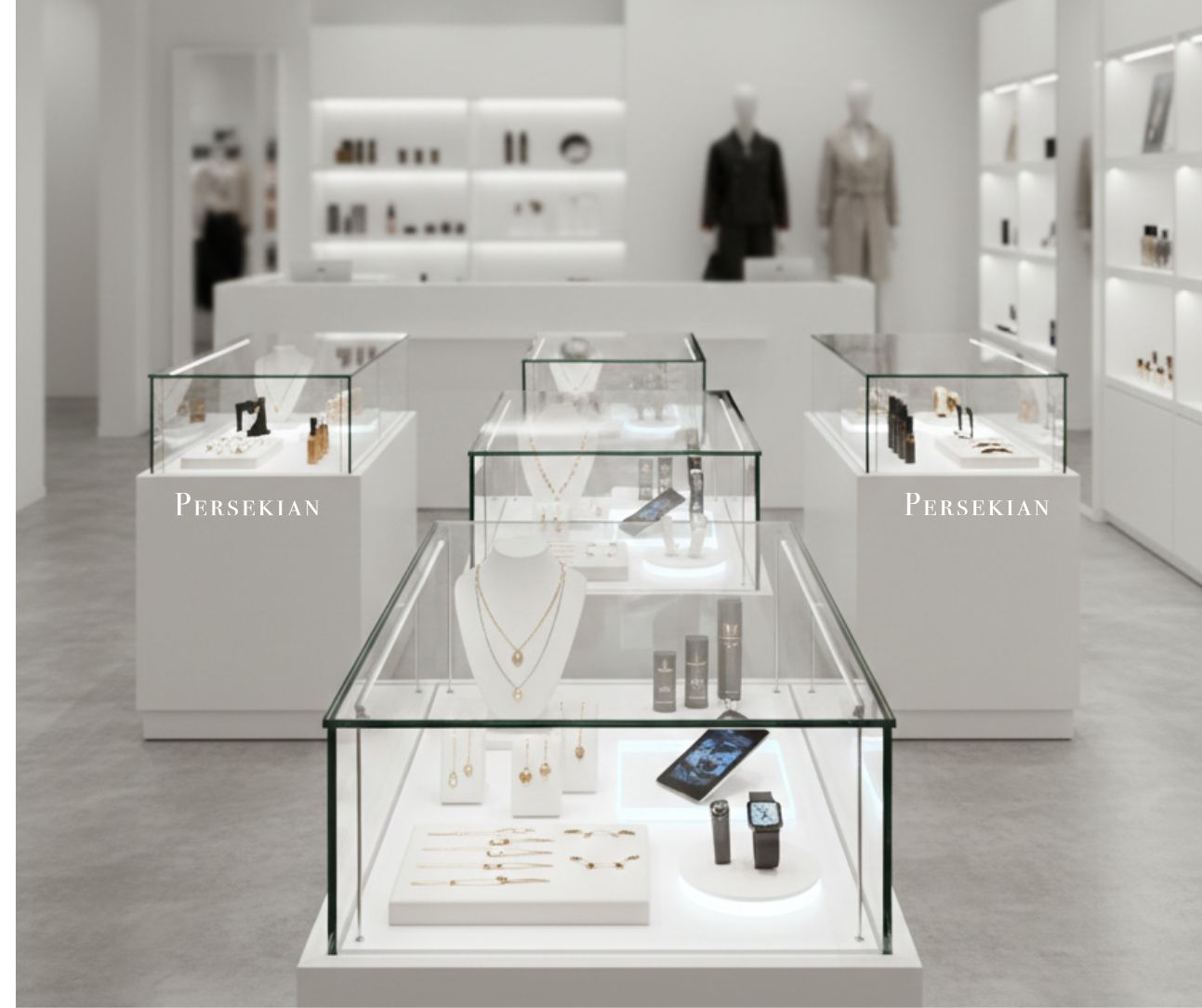 Glass Showcase with LED Lighting - view 3