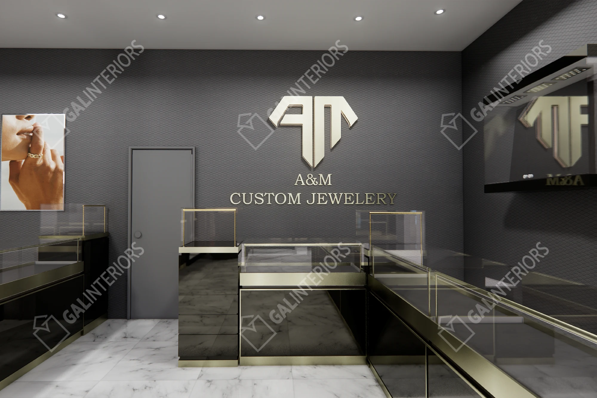 A&M CUSTOM JEWELLERY — 3D Interior Visualization by Gal Interiors, photo 2