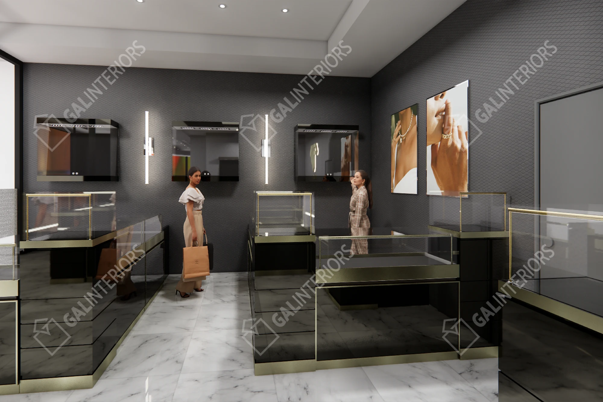 A&M CUSTOM JEWELLERY — 3D Interior Visualization by Gal Interiors, photo 4