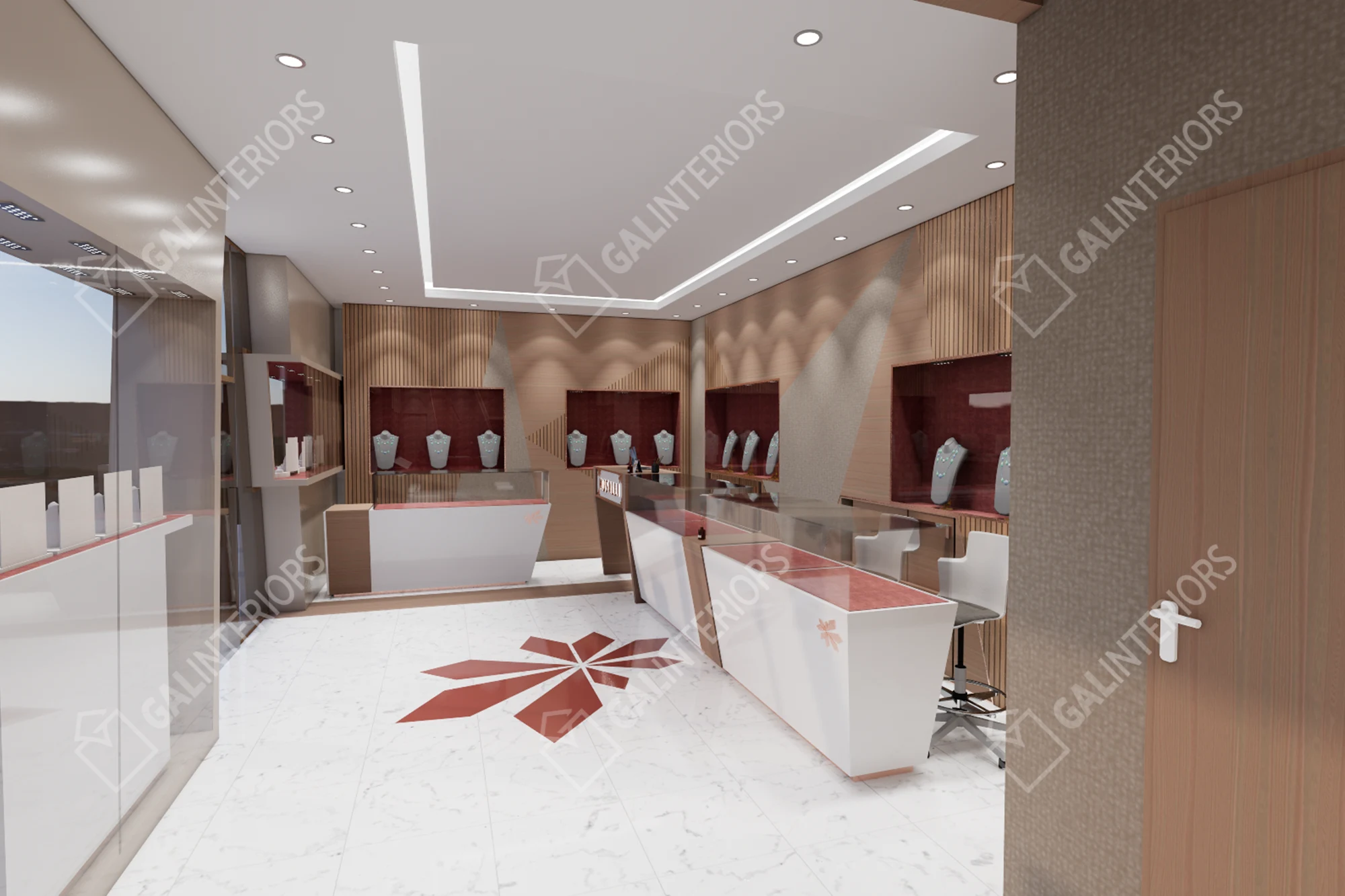 MUSALLI JEWELRY - SOUQ AL HARAJ MARKET / JEDDAH — Jewelry Store Interior Design by Gal Interiors, photo 5