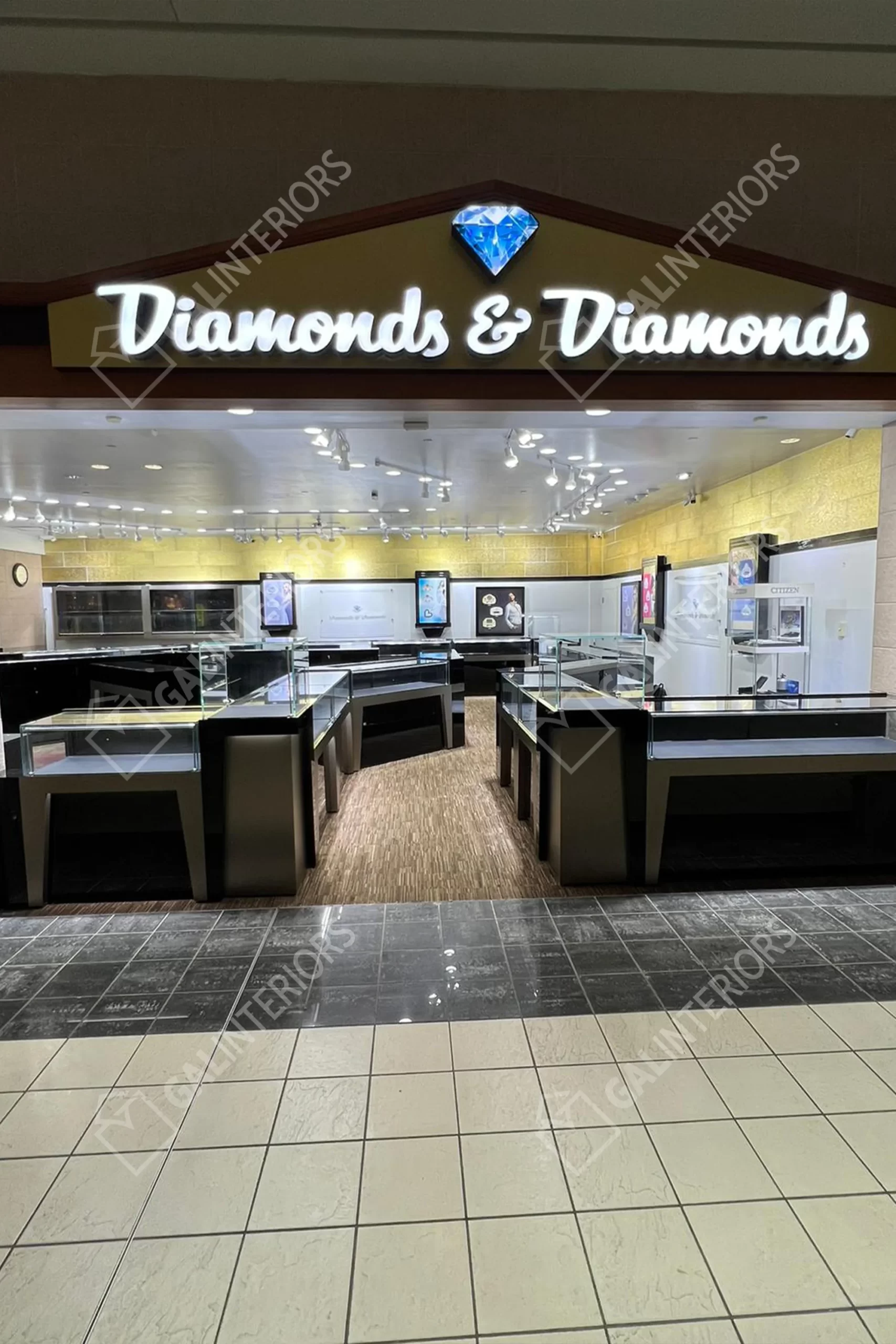DIAMONDS & DIAMONDS — Jewelry Store Interior Design by Gal Interiors, photo 2