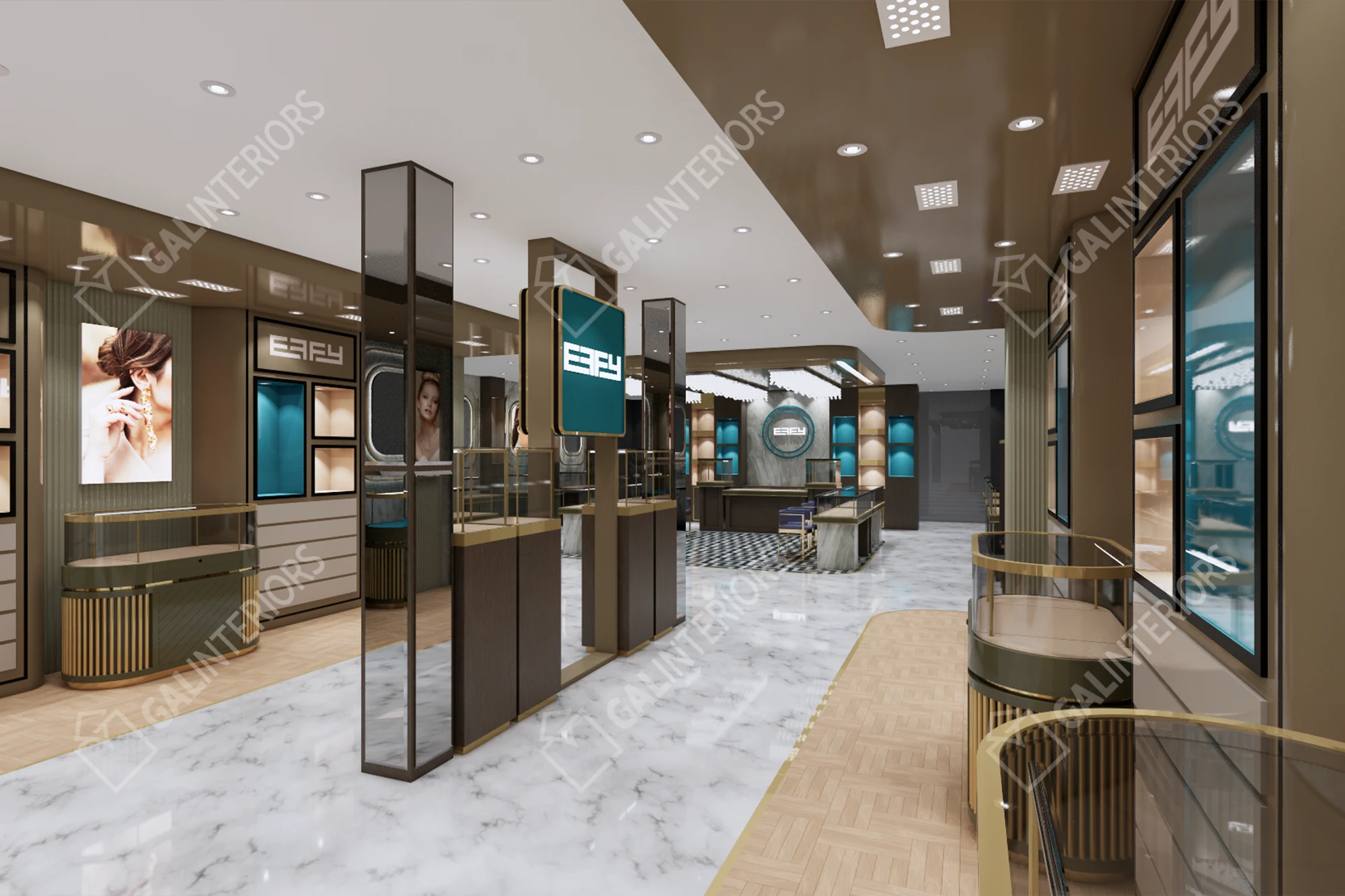 EFFY JEWELRY - NASSAU - 19 — 3D Interior Visualization by Gal Interiors, photo 4