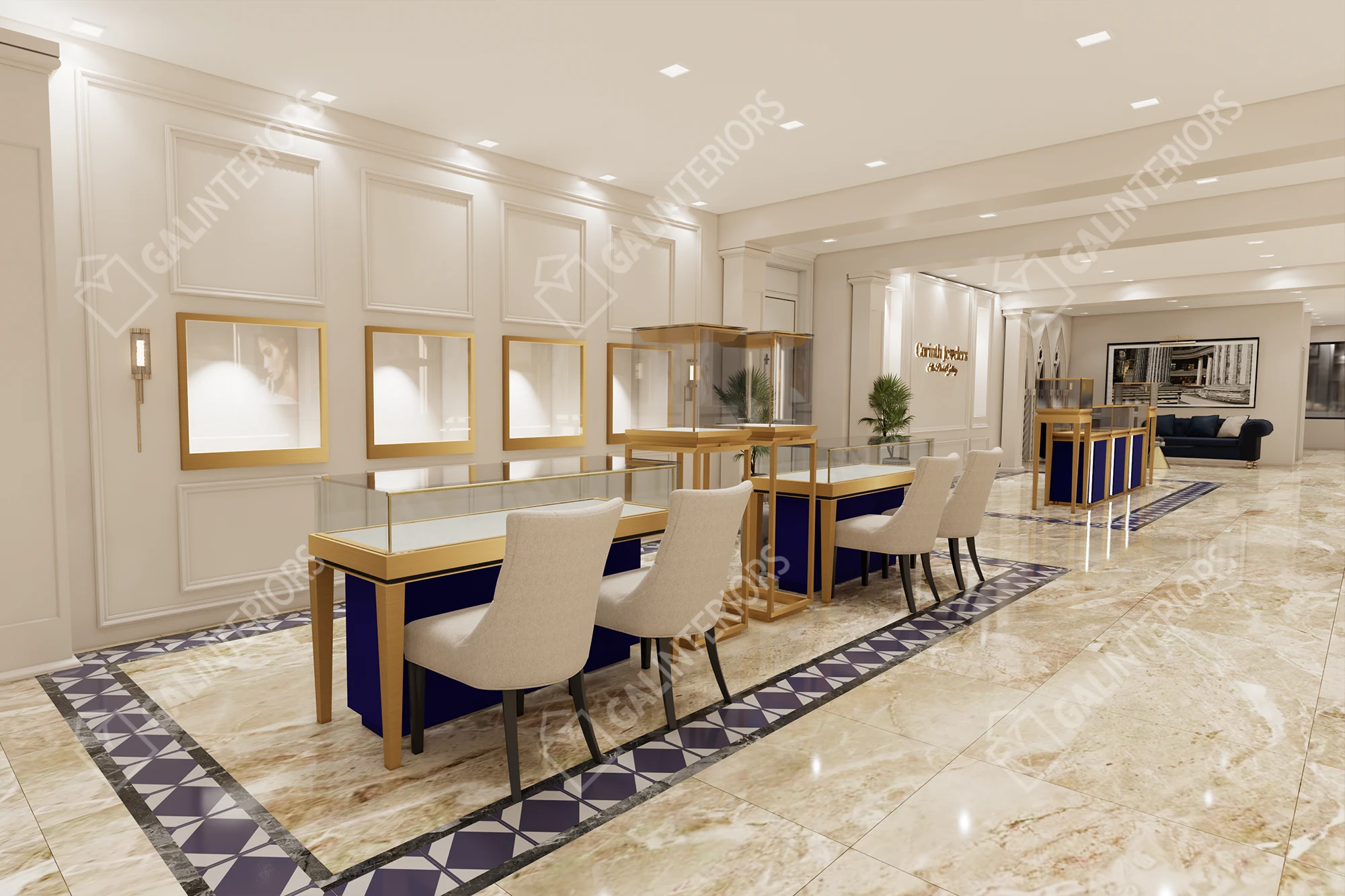 CORINTH JEWELERS — 3D Interior Visualization by Gal Interiors, photo 9