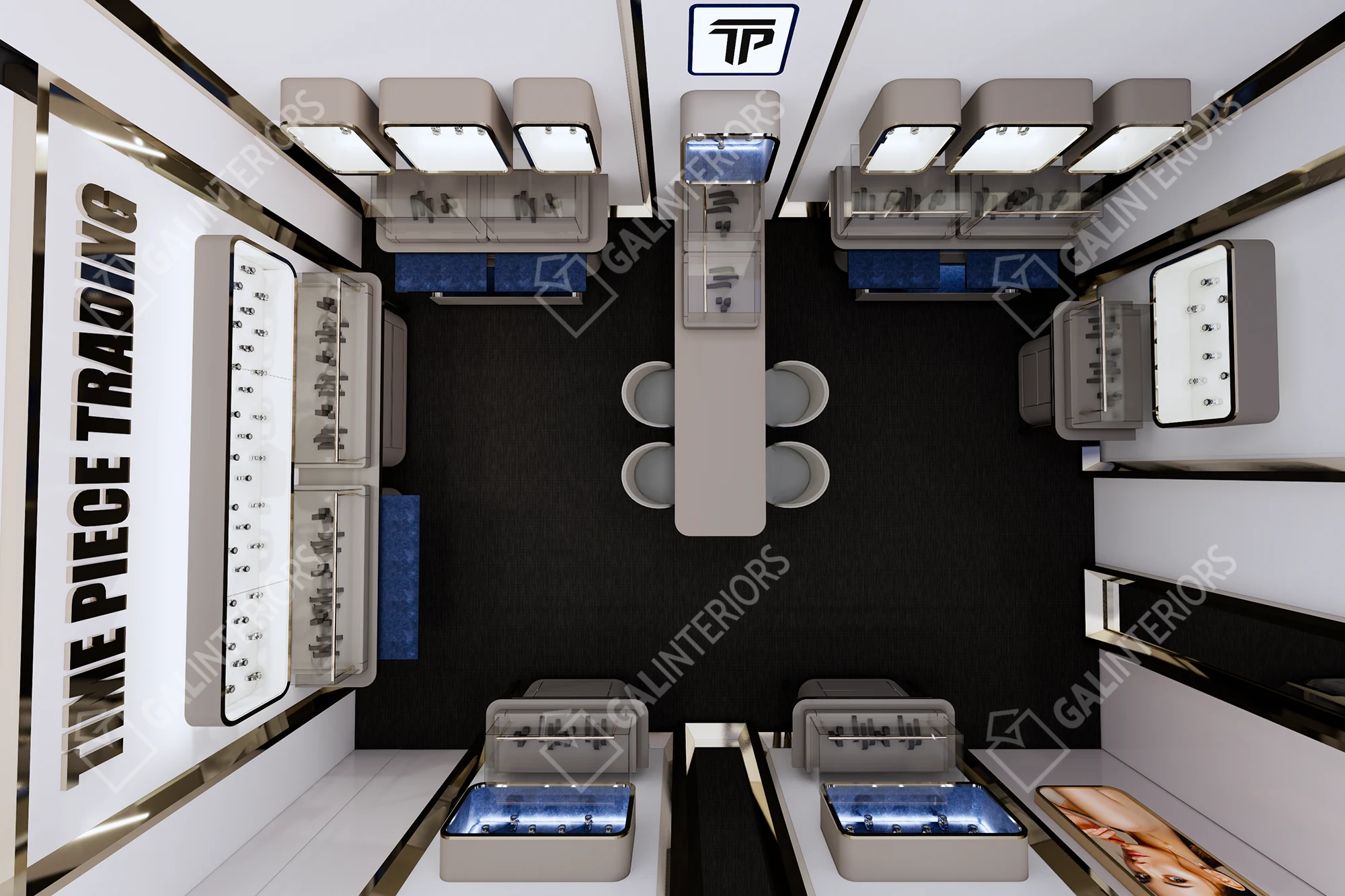 TIME PIECE TRADING — 3D Interior Visualization by Gal Interiors, photo 6