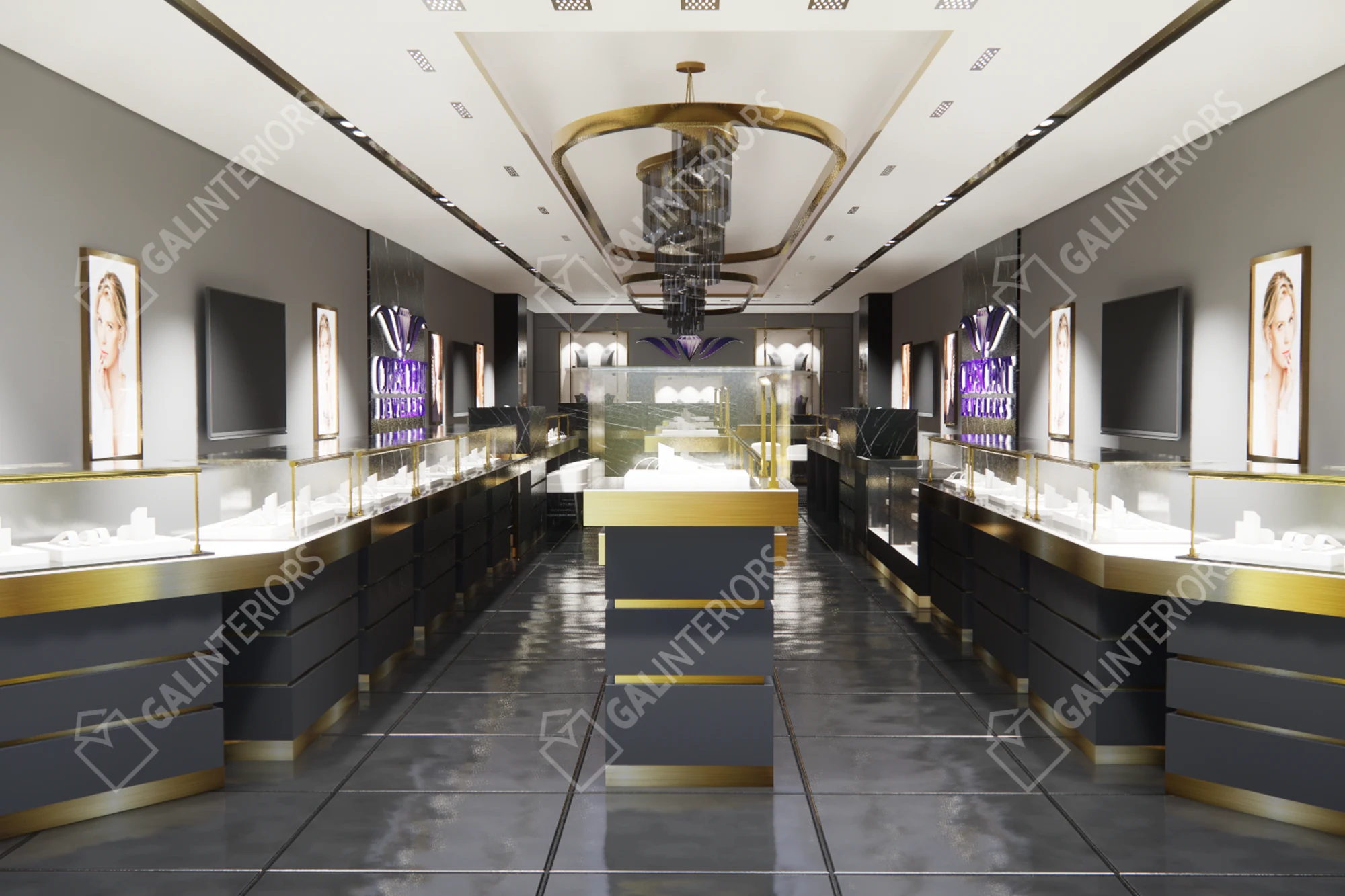 CRESCENT JEWELERS — 3D Interior Visualization by Gal Interiors, photo 3