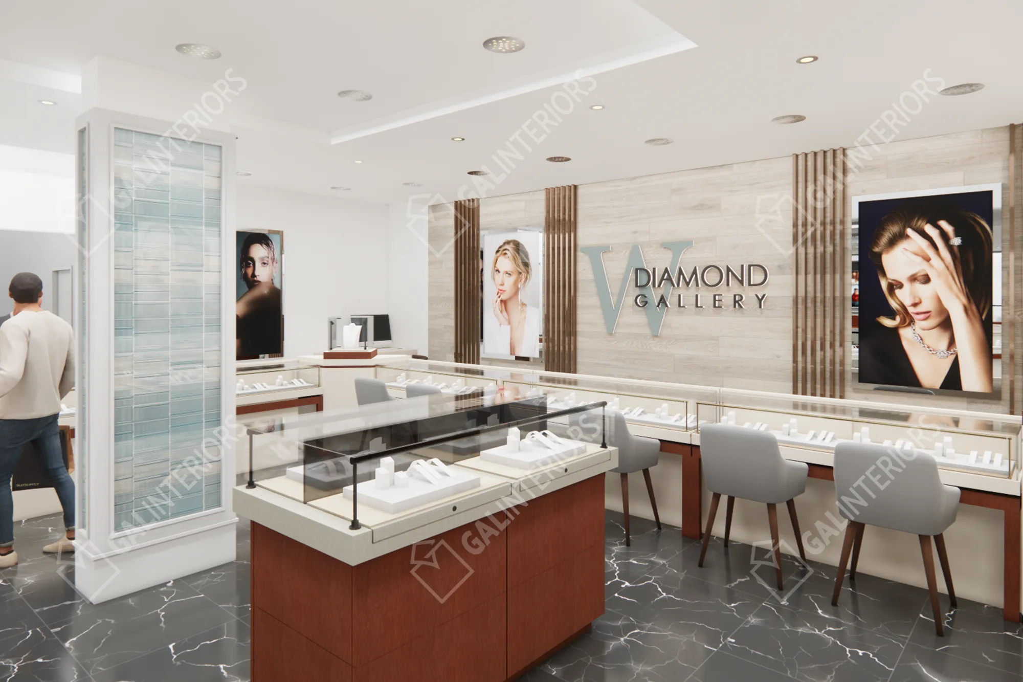 WOODARD'S DIAMONDS & DESIGN — 3D Interior Visualization by Gal Interiors, photo 2
