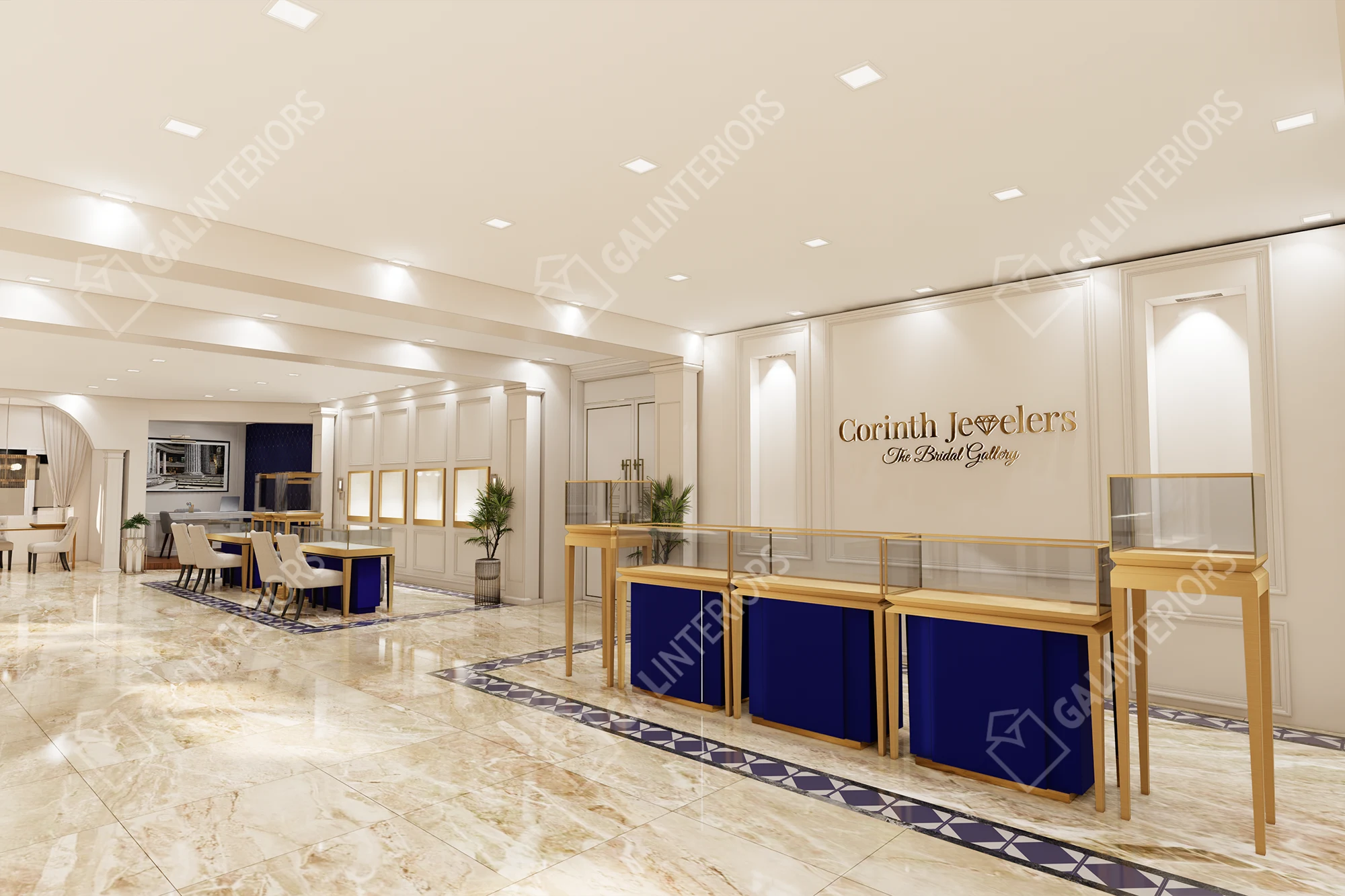 CORINTH JEWELERS — 3D Interior Visualization by Gal Interiors, photo 12