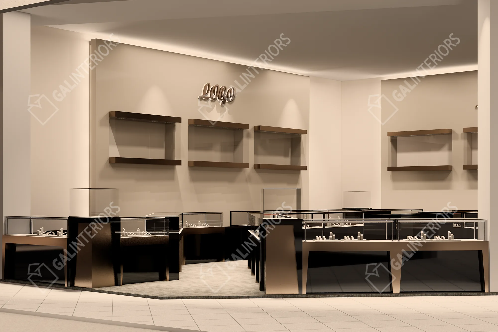 DIAMOND JEWELERS — 3D Interior Visualization by Gal Interiors, photo 13