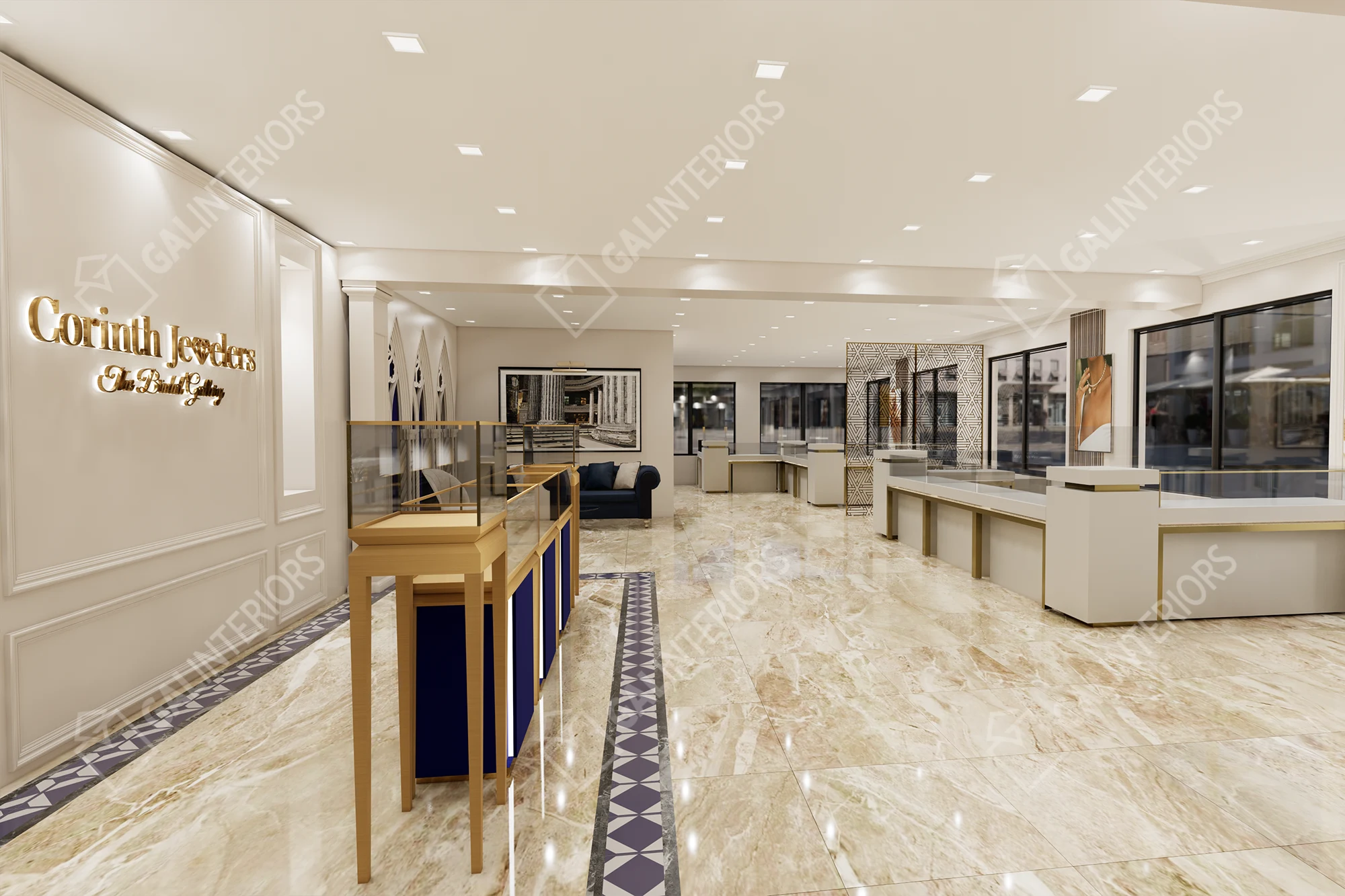 CORINTH JEWELERS — 3D Interior Visualization by Gal Interiors, photo 34